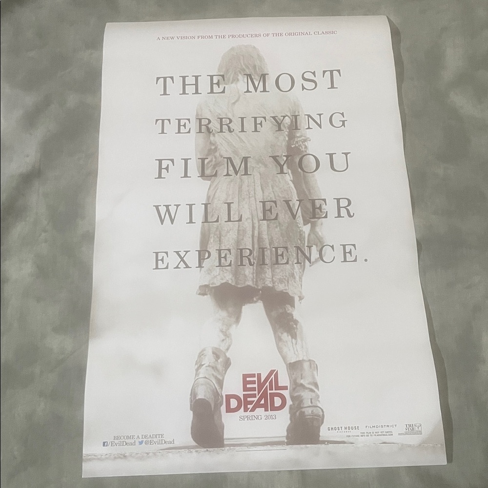 EVIL DEAD 2013 Movie Poster Ghost House horror Sam Raimi Origin 11 x 17